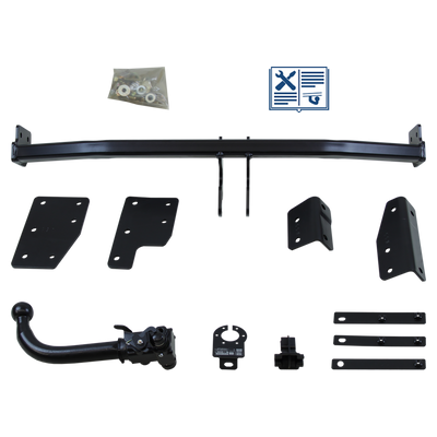 AUTO-HAK Trekhaak afneembaar incl. TowTec elektrische set 7polig universeel