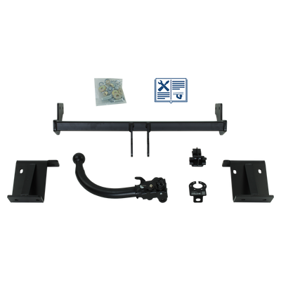 AUTO-HAK Trekhaak afneembaar incl. TowTec elektrische set 7polig universeel