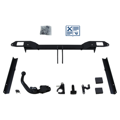 Attelage rotule démontable Brink + faisceau TowTec universel 7 broches