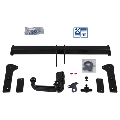 Attelage rotule démontable Westfalia + faisceau TowTec universel 7 broches