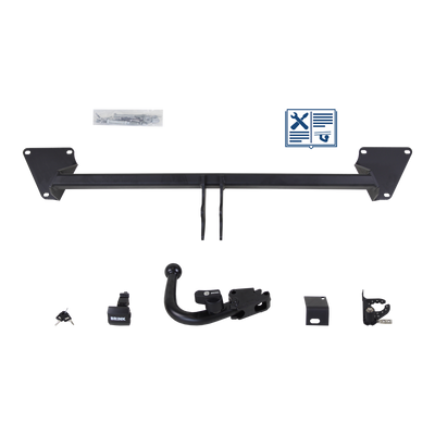 Attelage rotule démontable Brink + faisceau TowTec spécifique 7 broches