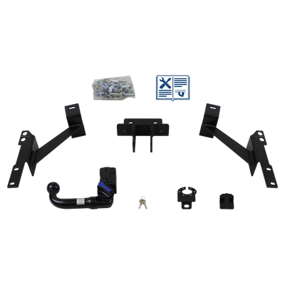 AUTO-HAK Trekhaak afneembaar incl. TowTec elektrische set 7polig specifiek