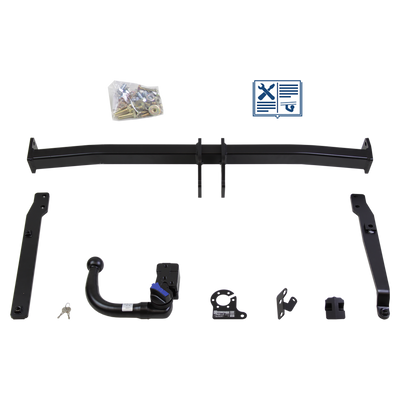 Attelage rotule démontable AUTO-HAK + faisceau TowTec universel 7 broches