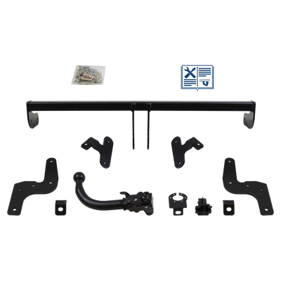 AUTO-HAK Trekhaak afneembaar incl. TowTec elektrische set 7polig specifiek
