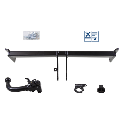 AUTO-HAK Trekhaak afneembaar incl. TowTec elektrische set 7polig specifiek