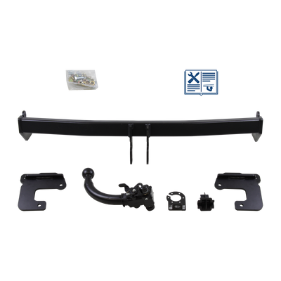 AUTO-HAK Trekhaak afneembaar incl. TowTec elektrische set 7polig specifiek