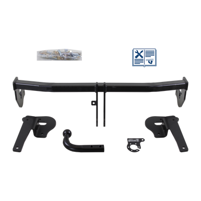AUTO-HAK Trekhaak stijf incl. TowTec elektrische set 7polig universeel
