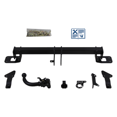 Attelage rotule démontable AUTO-HAK + faisceau TowTec universel 7 broches