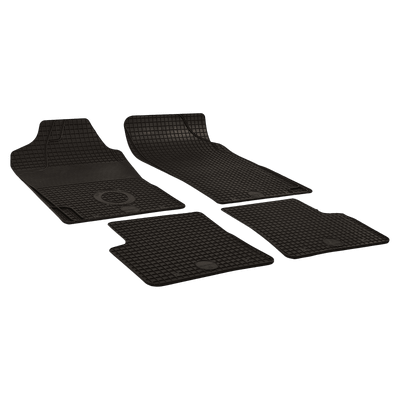Tapis de sol en caoutchouc noir pour PEUGEOT 206 A trois volumes