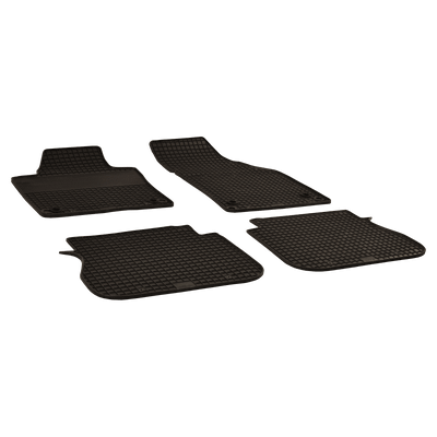 Tapis de sol en caoutchouc noir pour VW CADDY ALLTRACK Monospace Bj 05.15