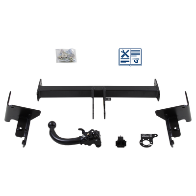 AUTO-HAK Trekhaak afneembaar incl. TowTec elektrische set 7polig specifiek