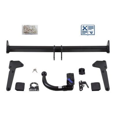 AUTO-HAK Trekhaak afneembaar incl. TowTec elektrische set 7polig specifiek