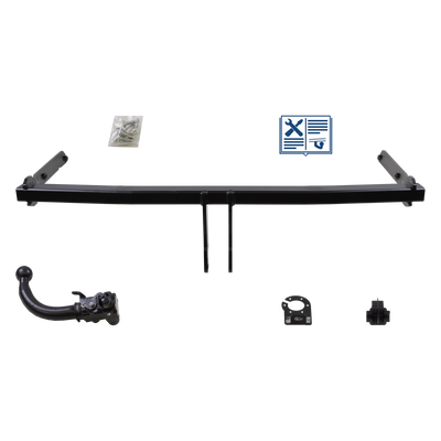 Attelage rotule démontable AUTO-HAK + faisceau TowTec universel 7 broches