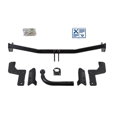 Attelage col de cygne AUTO-HAK + faisceau TowTec universel 7 broches