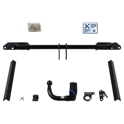AUTO-HAK Trekhaak afneembaar incl. TowTec elektrische set 7polig specifiek