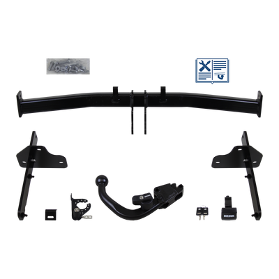 Attelage rotule démontable Brink + faisceau TowTec spécifique 7 broches