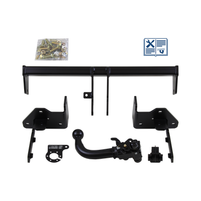 AUTO-HAK Trekhaak afneembaar incl. TowTec elektrische set 7polig specifiek