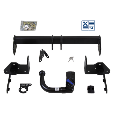 AUTO-HAK Trekhaak afneembaar incl. TowTec elektrische set 7polig specifiek