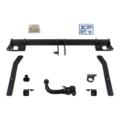 AUTO-HAK Trekhaak afneembaar incl. TowTec elektrische set 7polig specifiek