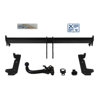 Attelage rotule démontable AUTO-HAK + faisceau TowTec universel 7 broches