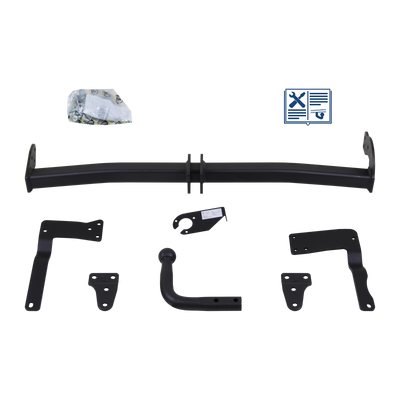 Attelage col de cygne GDW + faisceau TowTec universel 7 broches