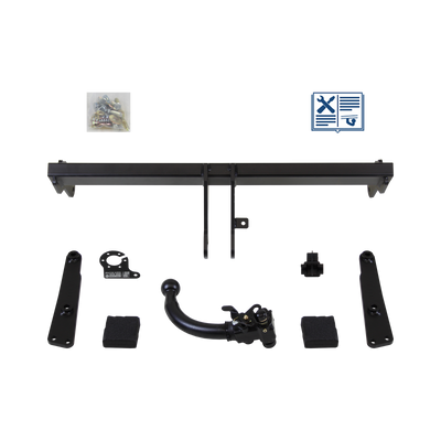 AUTO-HAK Trekhaak afneembaar incl. TowTec elektrische set 7polig specifiek