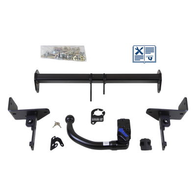 AUTO-HAK Trekhaak afneembaar incl. TowTec elektrische set 7polig specifiek
