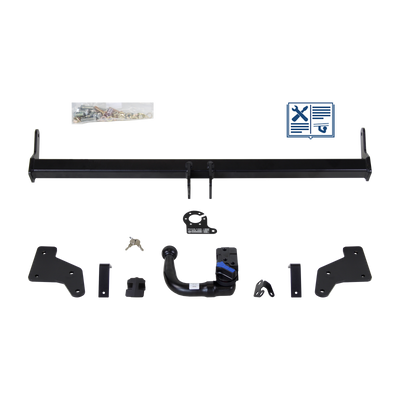 AUTO-HAK Trekhaak afneembaar incl. TowTec elektrische set 7polig universeel