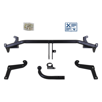 Attelage col de cygne AUTO-HAK + faisceau TowTec universel 7 broches