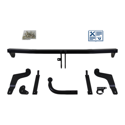 AUTO-HAK Trekhaak stijf incl. TowTec elektrische set 7polig universeel