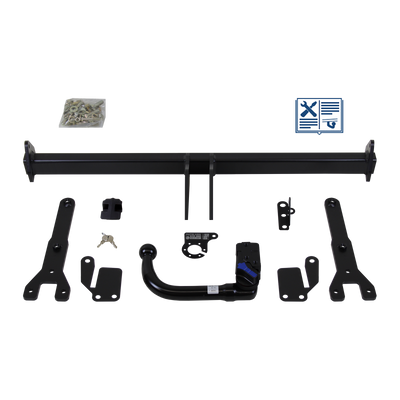 AUTO-HAK Trekhaak afneembaar incl. TowTec elektrische set 7polig specifiek