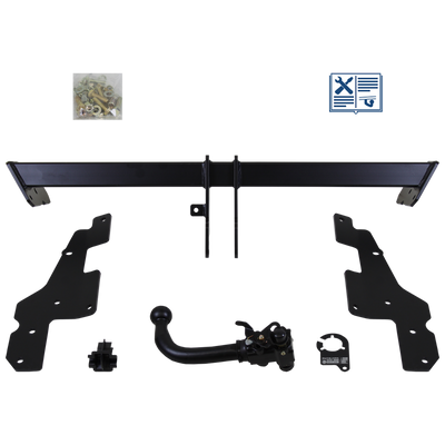 Attelage rotule démontable AUTO-HAK + faisceau TowTec universel 7 broches