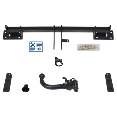 AUTO-HAK Trekhaak afneembaar incl. TowTec elektrische set 7polig specifiek