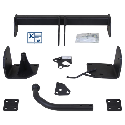 GDW Trekhaak stijf incl. TowTec elektrische set 7polig universeel