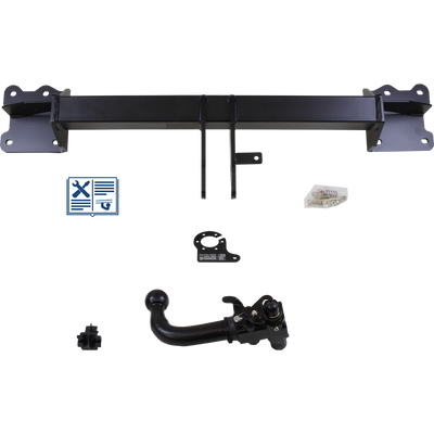 AUTO-HAK Trekhaak afneembaar incl. TowTec elektrische set 7polig specifiek