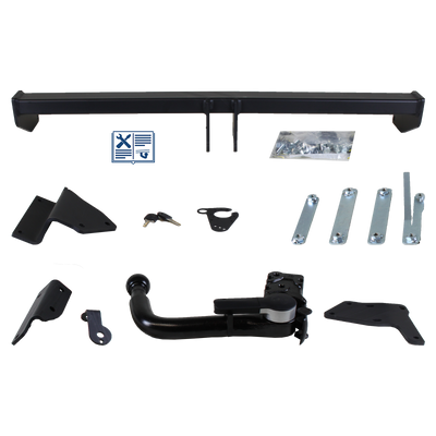 GDW Trekhaak afneembaar incl. TowTec elektrische set 7polig universeel
