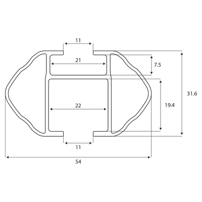 Dakdrager Menabo PickUp 135 cm