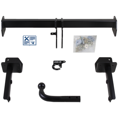 Attelage col de cygne AUTO-HAK + faisceau TowTec universel 7 broches