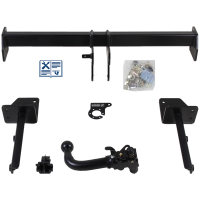 AUTO-HAK Trekhaak afneembaar incl. TowTec elektrische set 7polig specifiek