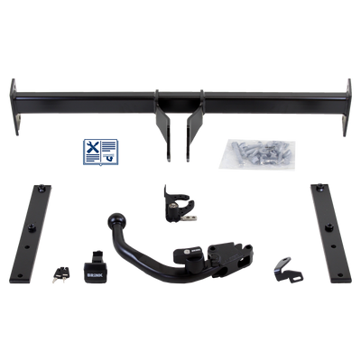 Attelage rotule démontable Brink + faisceau TowTec universel 7 broches
