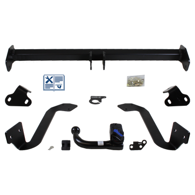 Attelage rotule démontable AUTO-HAK + faisceau TowTec universel 7 broches