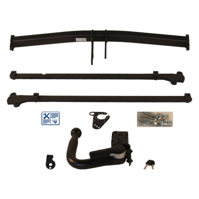 Attelage rotule démontable GDW + faisceau TowTec universel 7 broches
