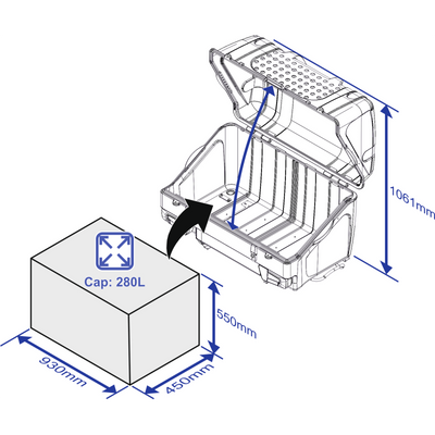 Achterbox TowBox V1 zwart