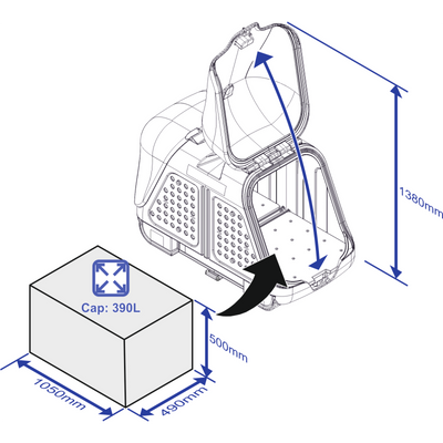 Achterbox TowBox V2 zwart