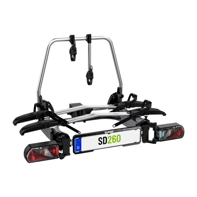 Porte-vélos Eufab BS260 timon remorque et caravane - pour 2 vélos